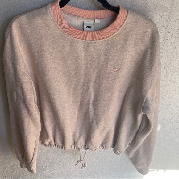 Vans Sweaters - Vans Cinch Waist Crewneck Fleece Lined Sweater